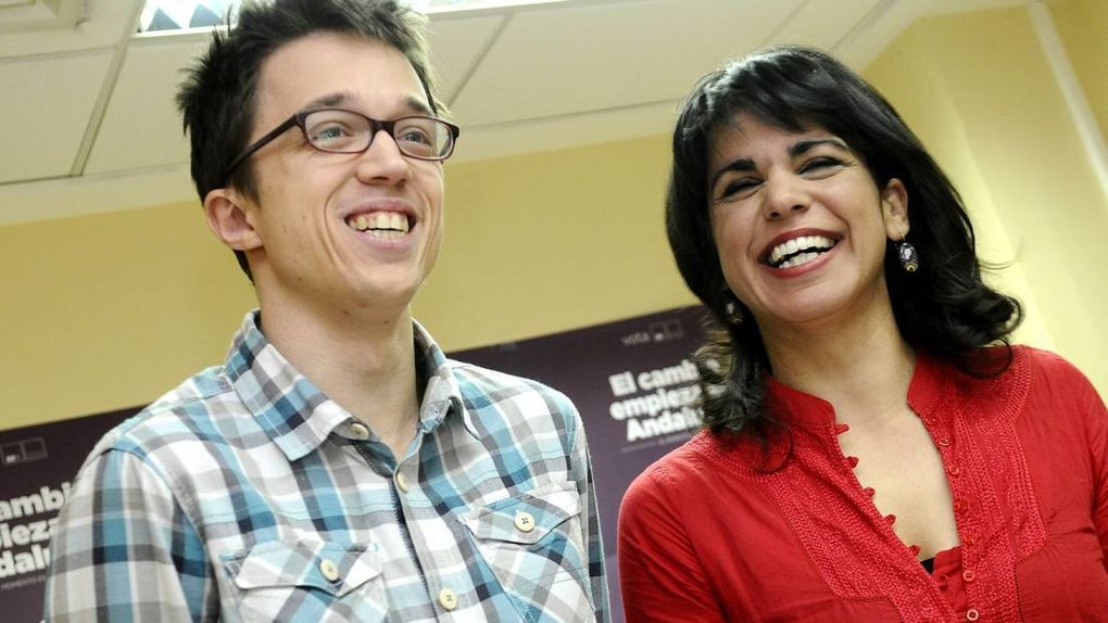 Iñigo Errejón y Teresa Rodríguez, juntos en 2016.