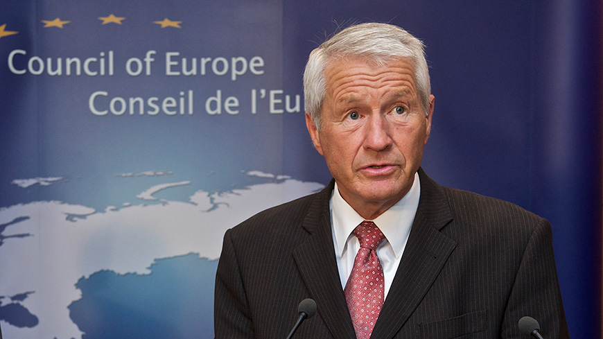 Thobjarn Jagland, secretario general del Consejo de Europa.