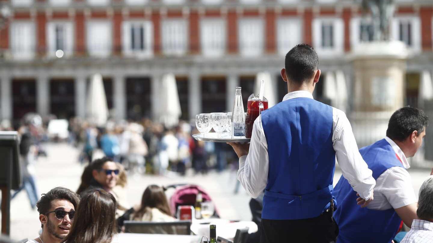 Trabajador de la hostelería en Madrid.