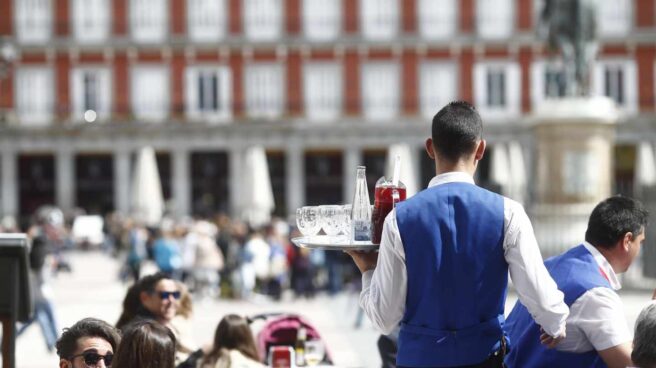 Trabajador de la hostelería en Madrid.