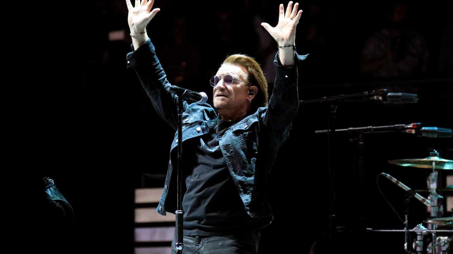 Bono durante el concierto de Madrid.