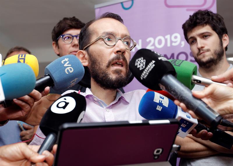 El secretario de Organización de Podemos, Pablo Echenique.