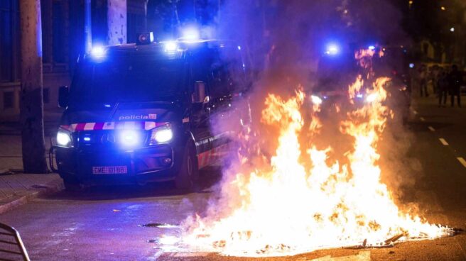 Disturbios en Barcelona en el primer aniversario del 1-O.