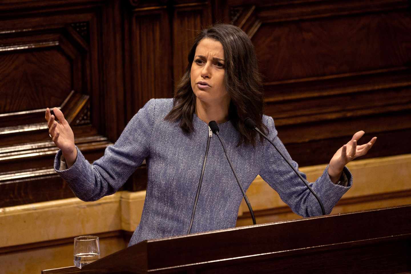 Inés Arrimadas, en el Parlament.