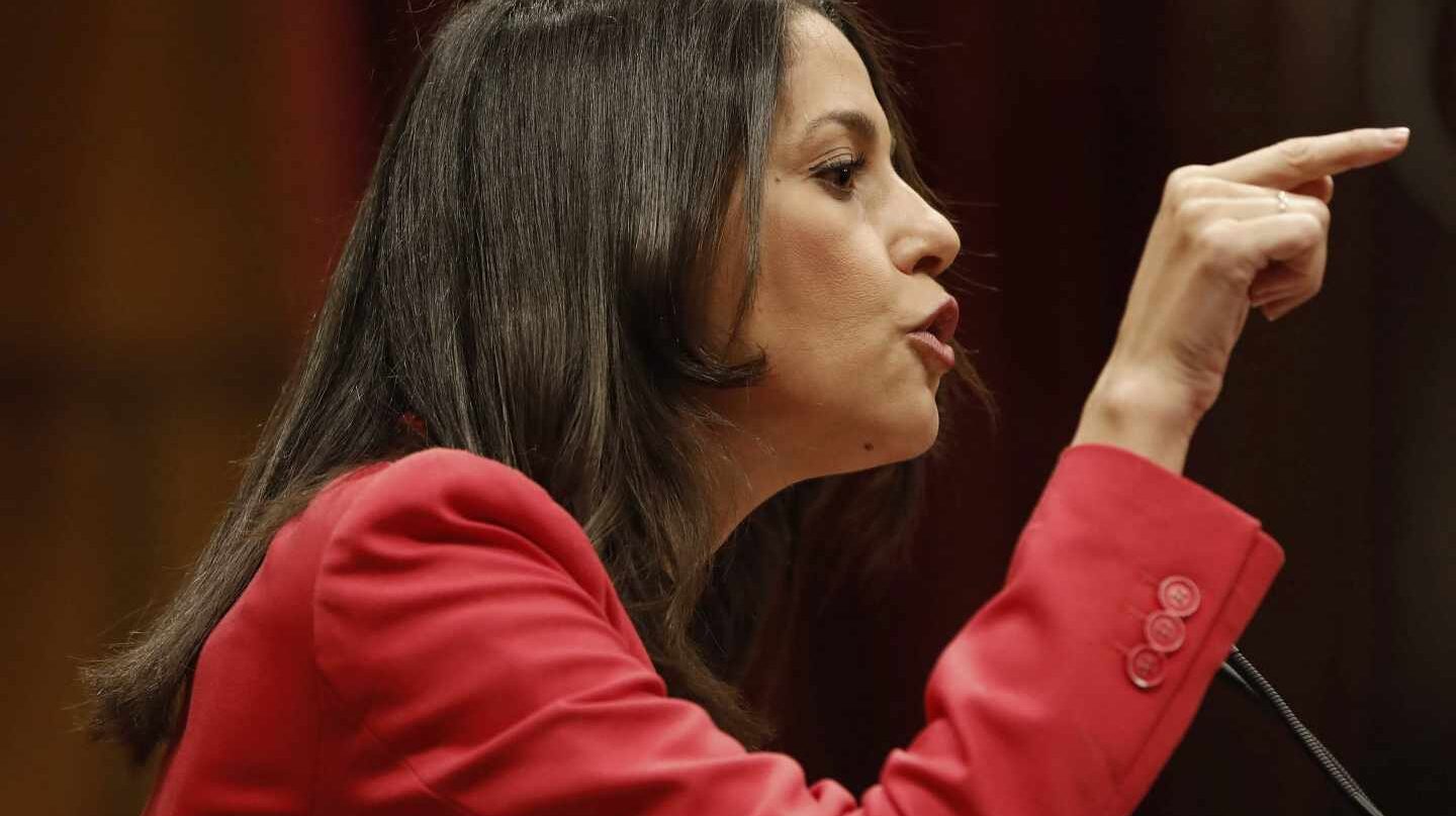 Inés Arrimadas, en el Parlament.