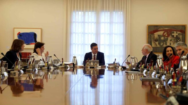 Pedro Sánchez preside el Consejo de Ministros. Pedro Sánchez preside el Consejo de Ministros.