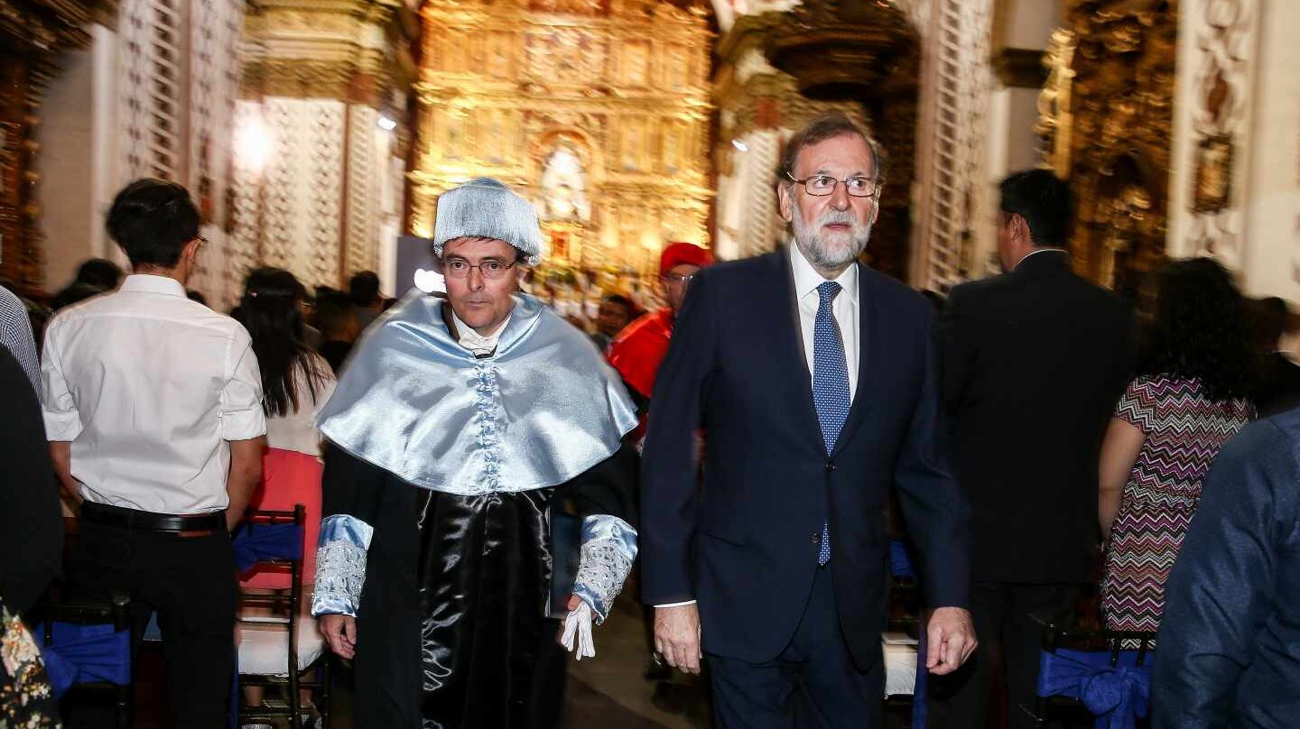 Mariano Rajoy, en la Universidad SEK de Quito.