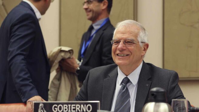 El ministro de Asuntos Exteriores, Josep Borrell, en el Congreso de los Diputados.