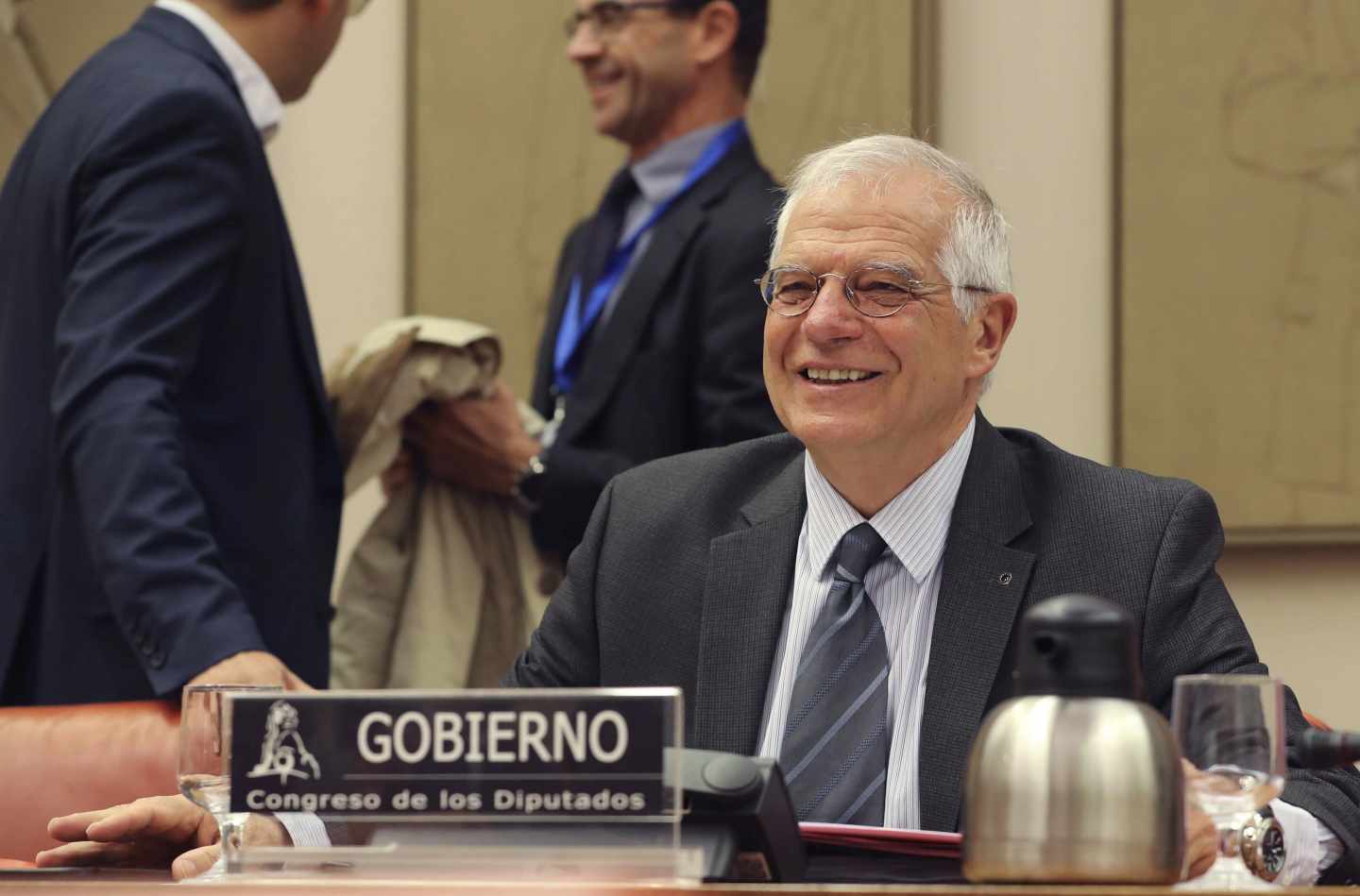 El ministro de Asuntos Exteriores, Josep Borrell, en el Congreso de los Diputados.