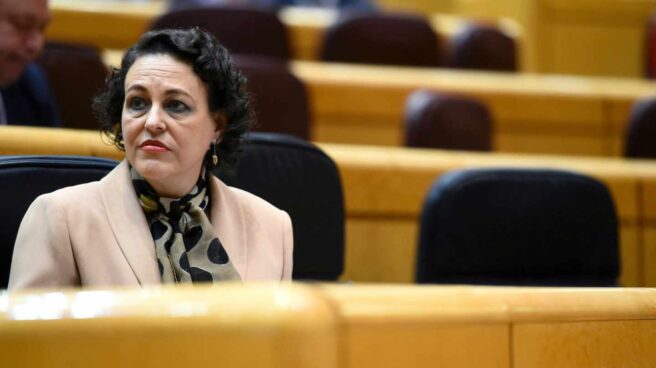 La ex ministra de Trabajo, Magdalena Valerio, en el Senado.