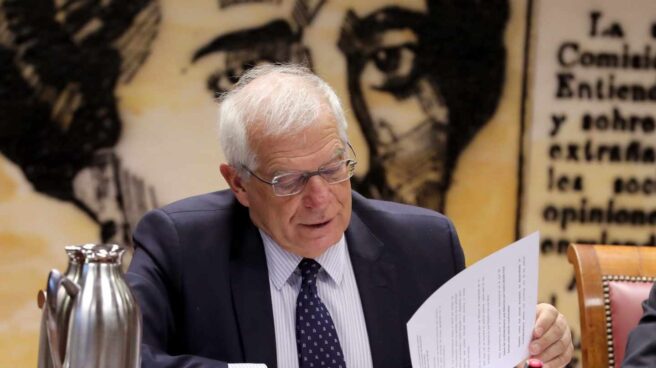El ministro de Asuntos Exteriores, Josep Borrell, en el Senado.