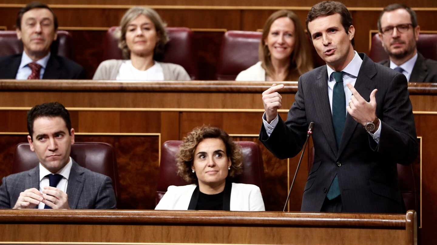 Pablo Casado, en el Congreso.