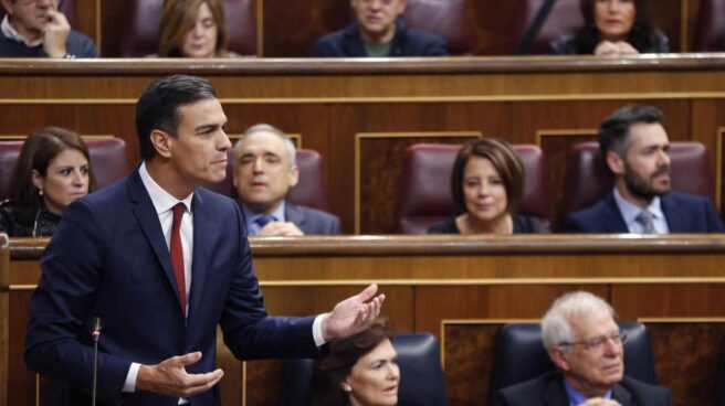 Pedro Sánchez, en el Congreso. Pedro Sánchez, en el Congreso.
