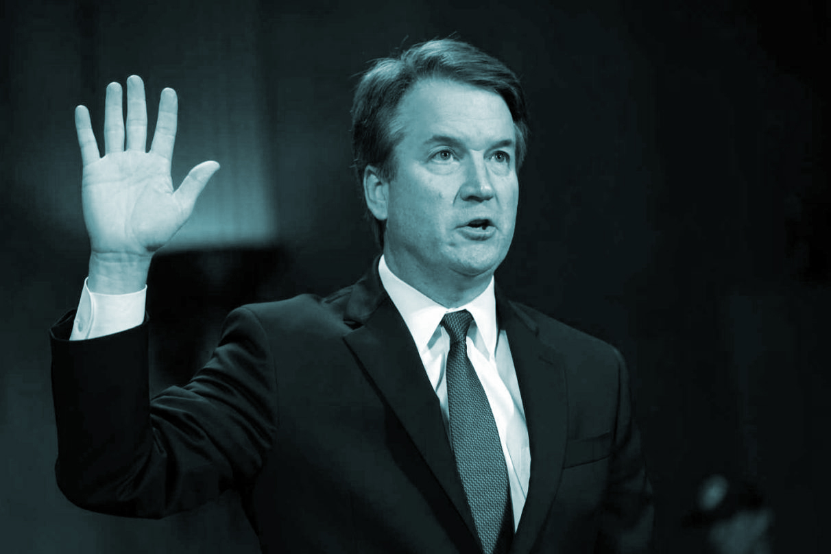 Brett Kavanaugh, aspirante al Supremo, jura antes de comparecer ante el Senado de EEUU.