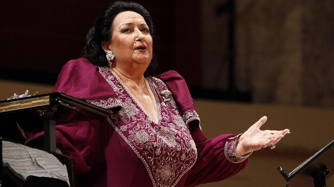 La soprano Montserrat Caballé.