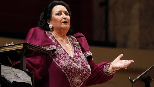 La soprano Montserrat Caballé.