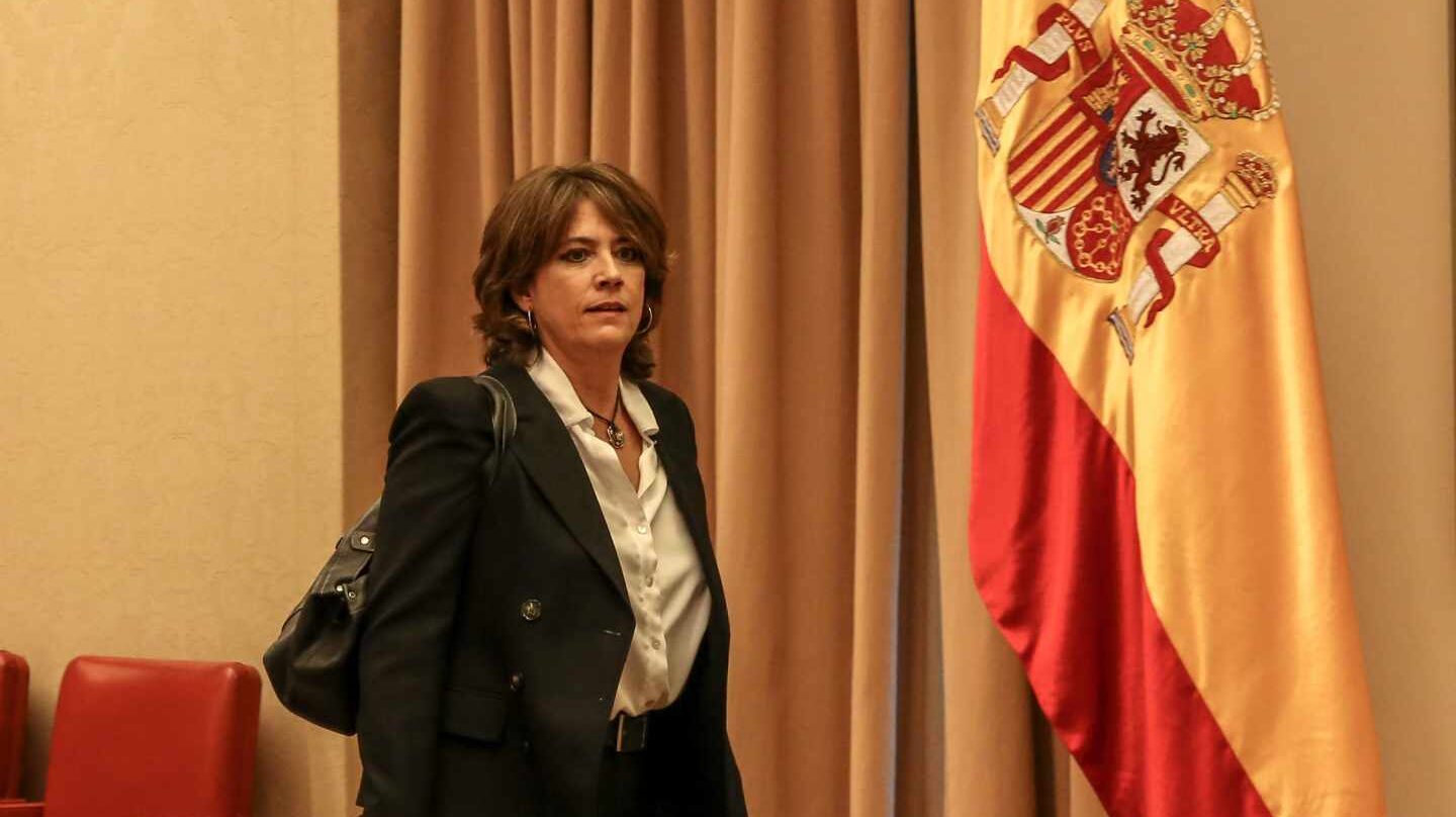 La ministra de Justicia, Dolores Delgado, en el Congreso.