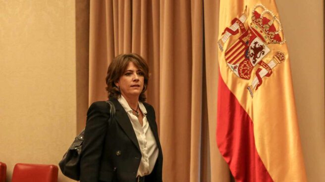 La ministra de Justicia, Dolores Delgado, en el Congreso. La ministra de Justicia, Dolores Delgado, en el Congreso.