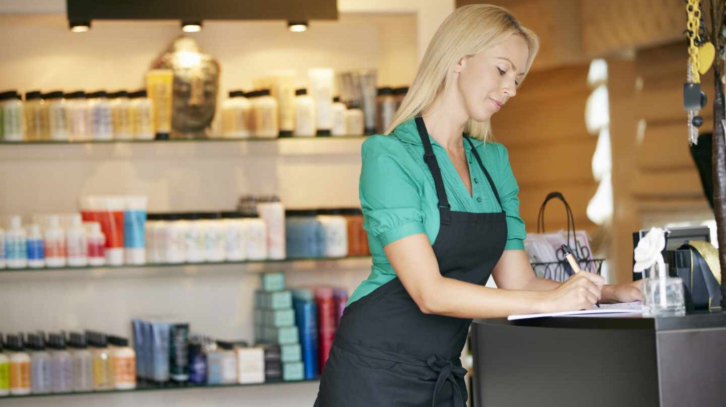 Autónoma trabajando