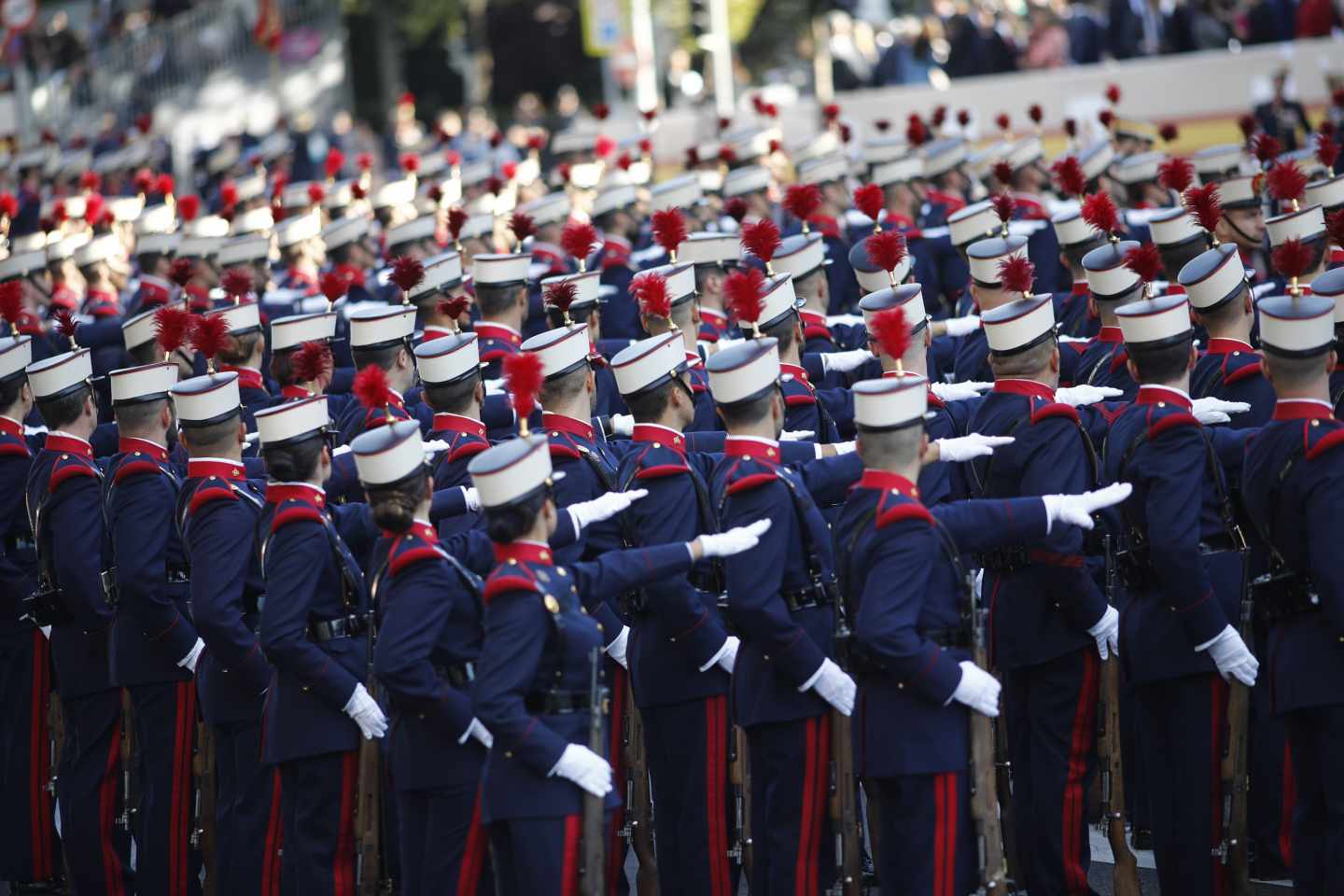 Desfile del 12 de octubre en Madrid,