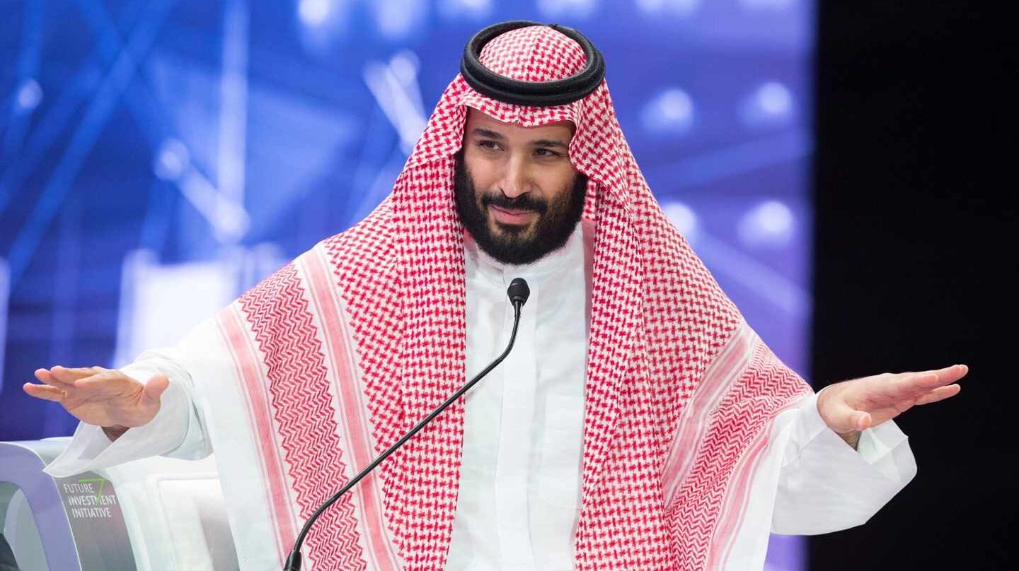 Mohamed bin Salman, heredero saudí, en el lllamado Davos del Desierto, en Riad.