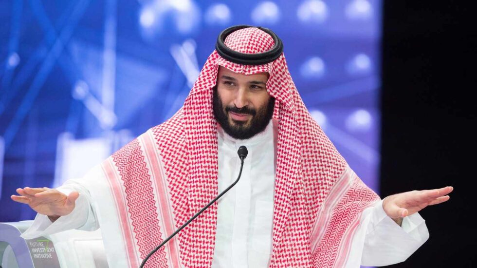 Mohamed bin Salman, heredero saudí, en el lllamado Davos del Desierto, en Riad.