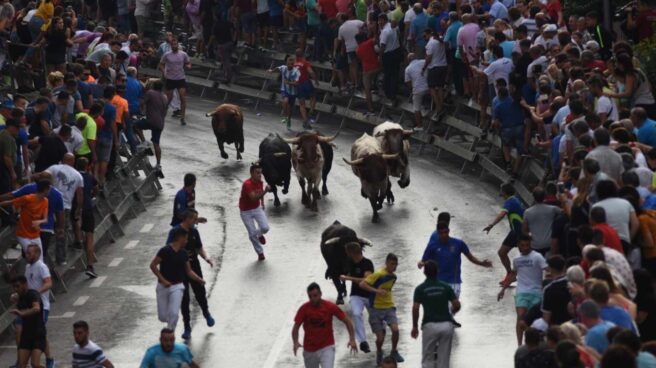 Imagen de un encierro. Imagen de un encierro.