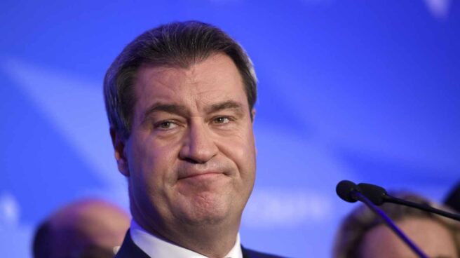 Markus Söder, ministro presidente de Baviera Markus Söder, ministro presidente de Baviera, tras conocer los resultados.