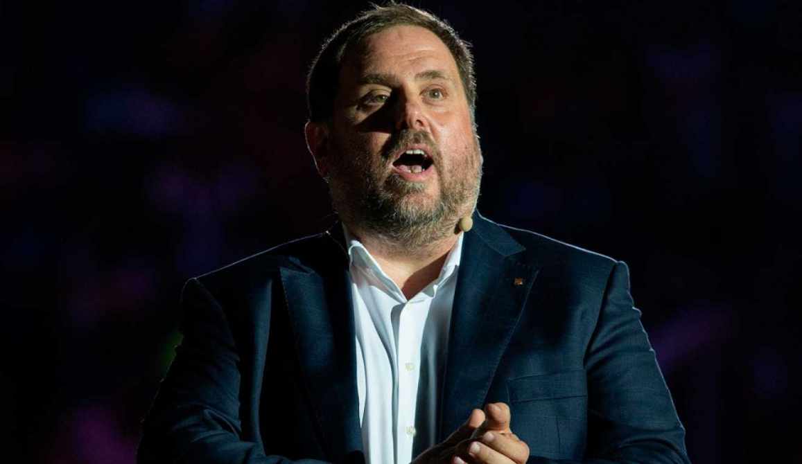 Oriol Junqueras, durante la entrevista desde la cárcel con Informe Semanal