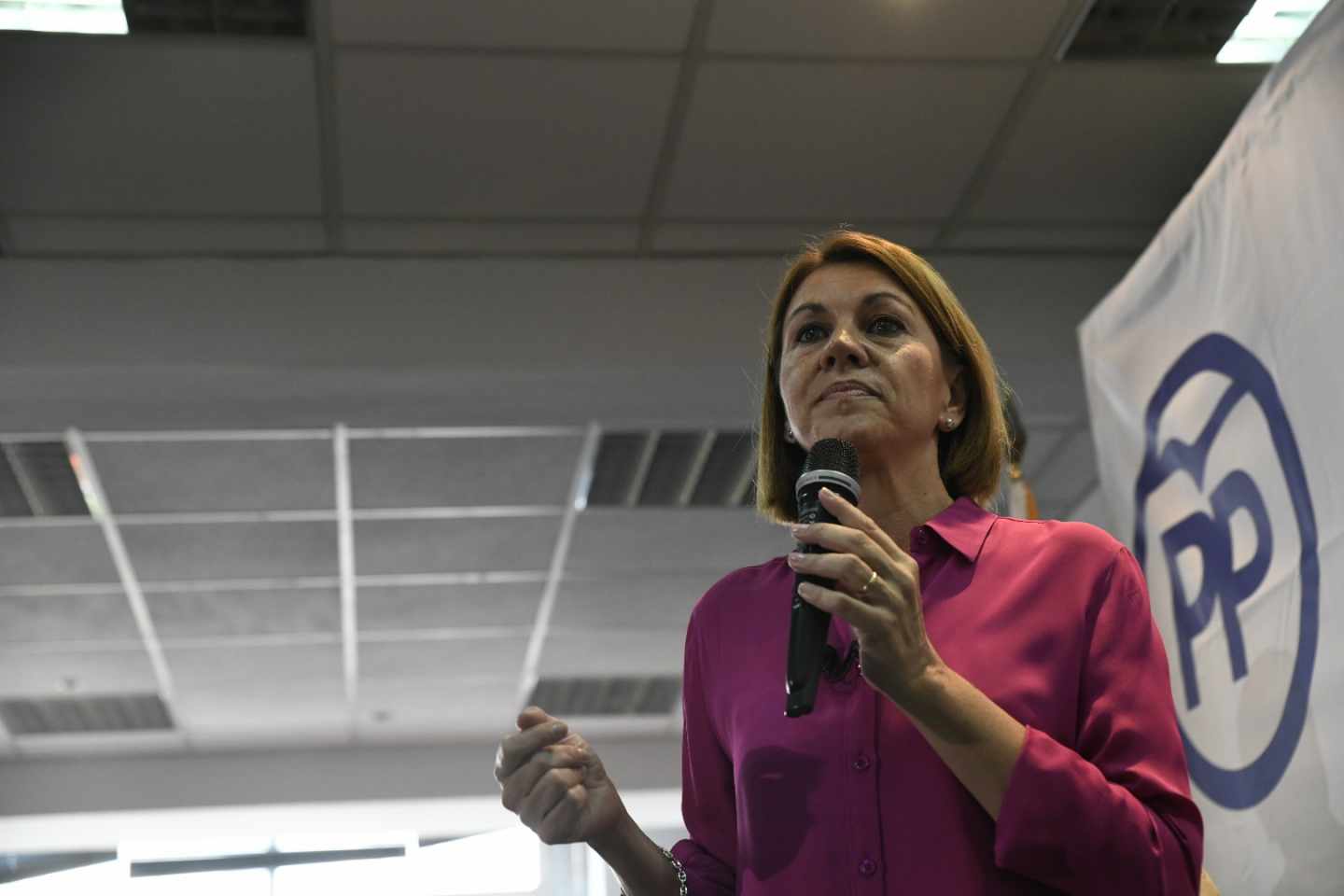 María Dolores de Cospedal, en un acto del PP.