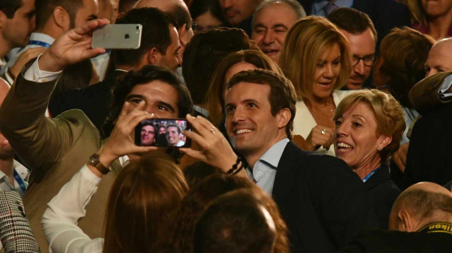 El presidente del PP, Pablo Casado.