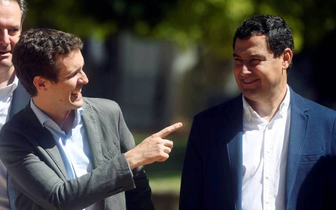 Pablo Casado y Juan Manuel Moreno en una imagen de archivo