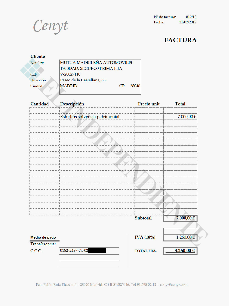 Factura Cenyt 19/12