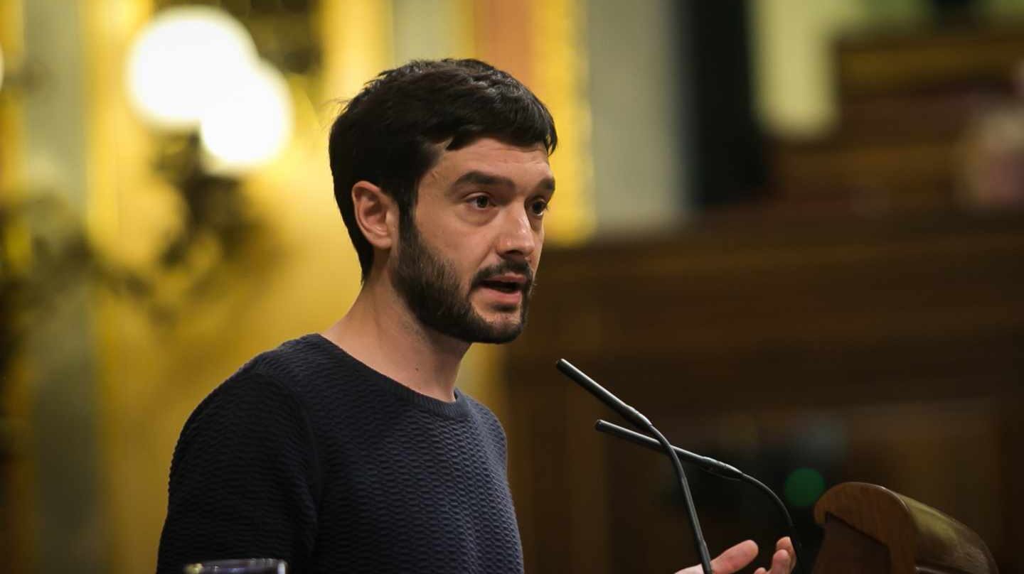El diputado Pablo Bustinduy en el Congreso.