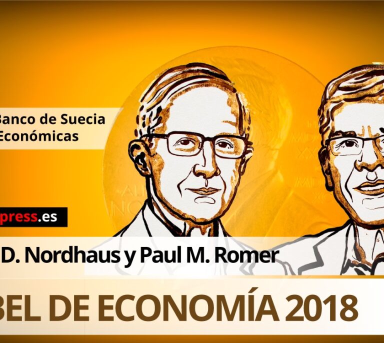 Los estadounidenses Nordhouse y Romer, premio Nobel de Economía 2018
