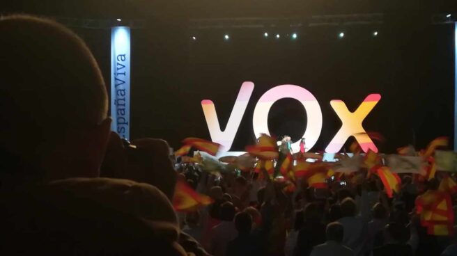 Acto de Vox en el palacio de Vistalegre de Madrid.