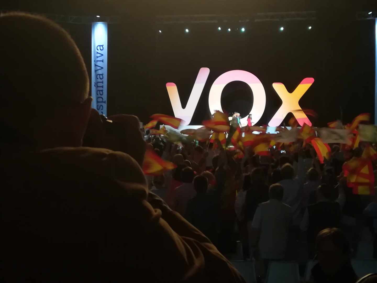Acto de Vox en el palacio de Vistalegre de Madrid.