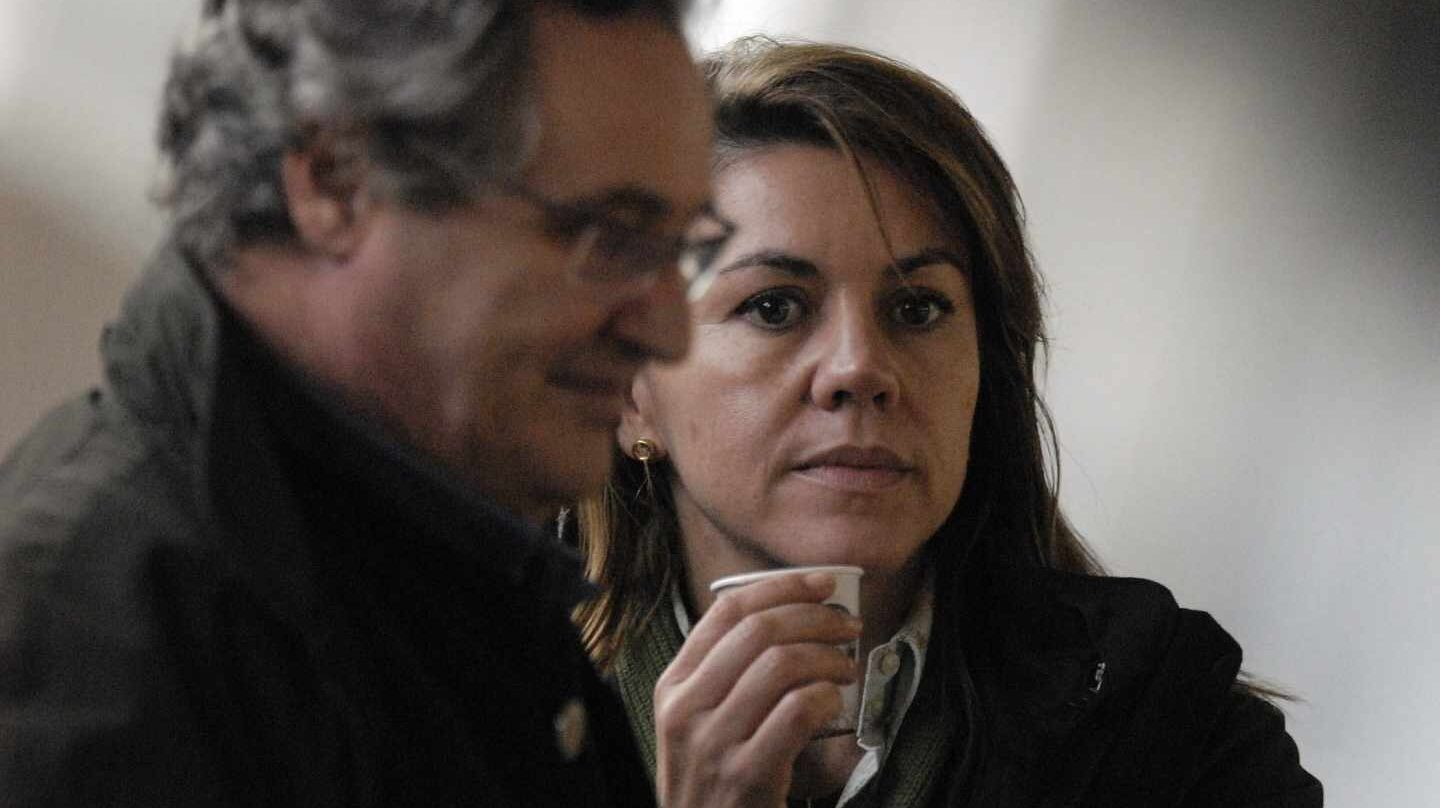 Ignacio López del Hierro y María Dolores de Cospedal, ex secretaria general del PP.