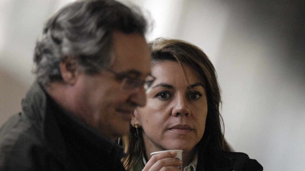 Ignacio López del Hierro y María Dolores de Cospedal, ex secretaria general del PP.