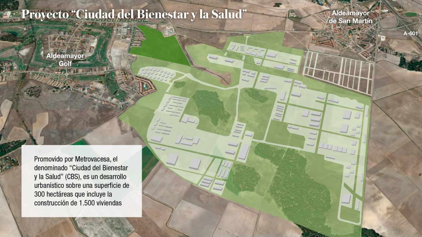 Recreación de la Ciudad del Bienestar y la Salud, proyectada sobre tres millones de metros cuadrados.