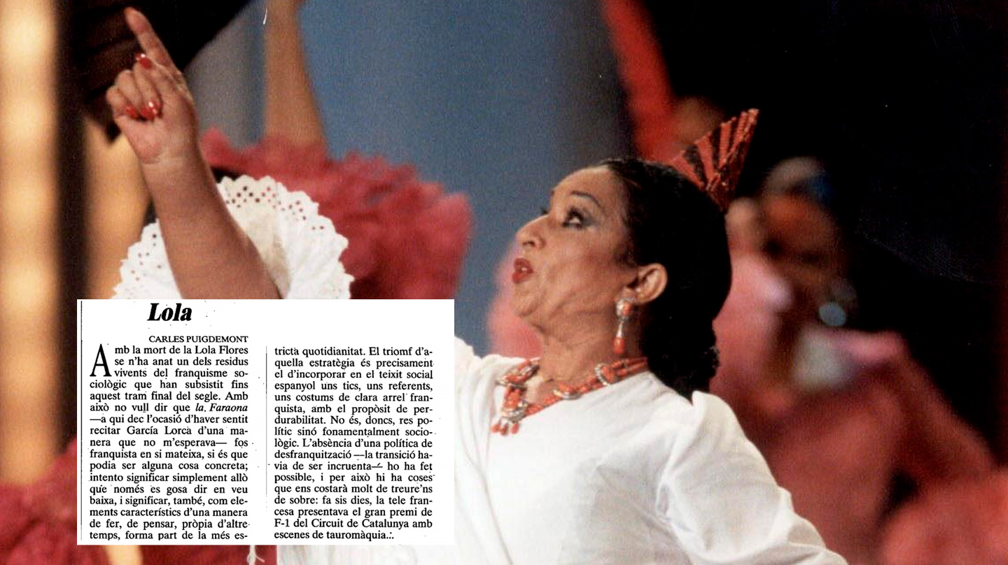 Las confesiones de Puigdemont: un 'hater' de Lola Flores aterrado por el 'Efecto 2000'