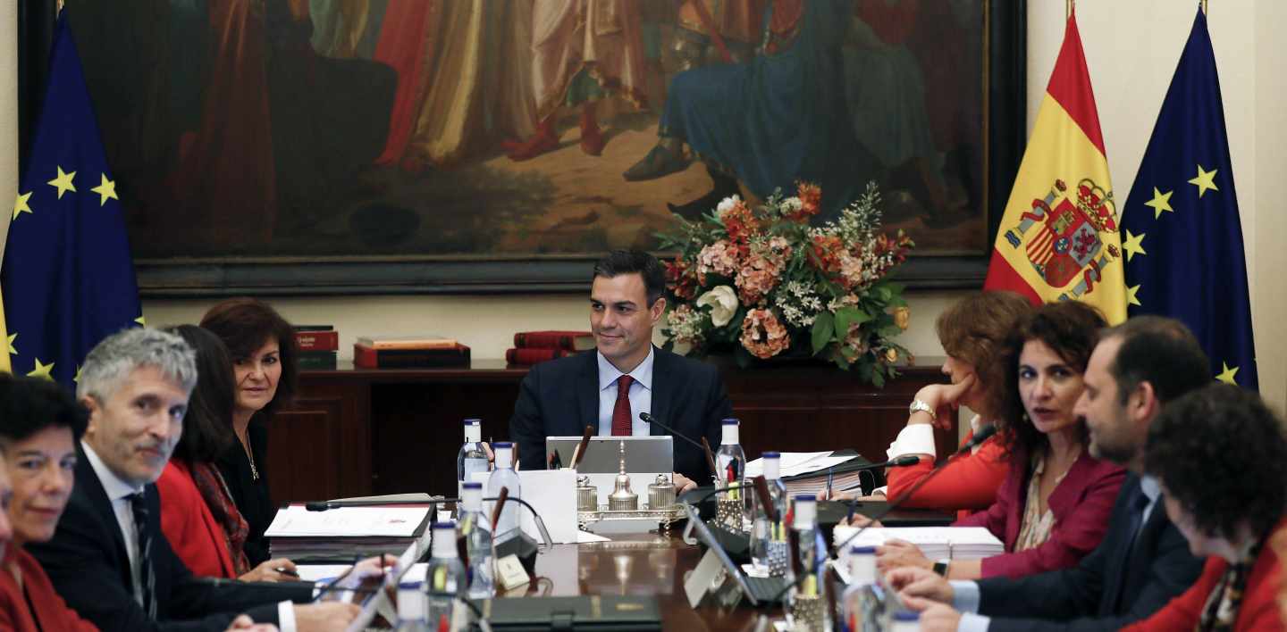 El Consejo de Ministros, reunidos en Sevilla.