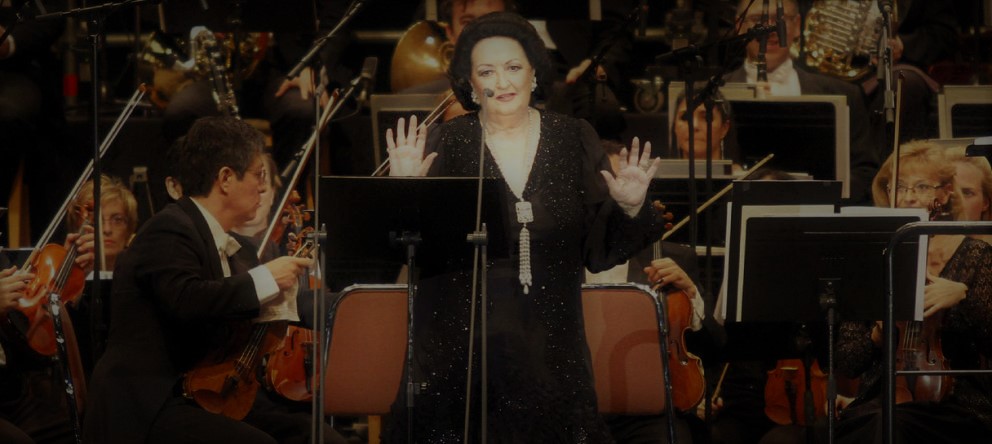 La soprano Monserrat Caballé, durante una actuación.