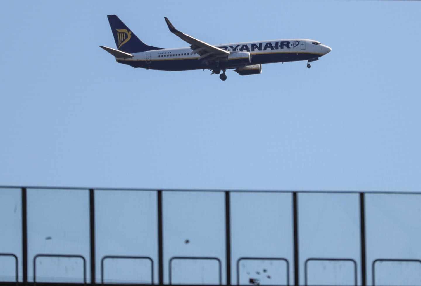 Un avión de la aerolínea de bajo coste Ryanair.