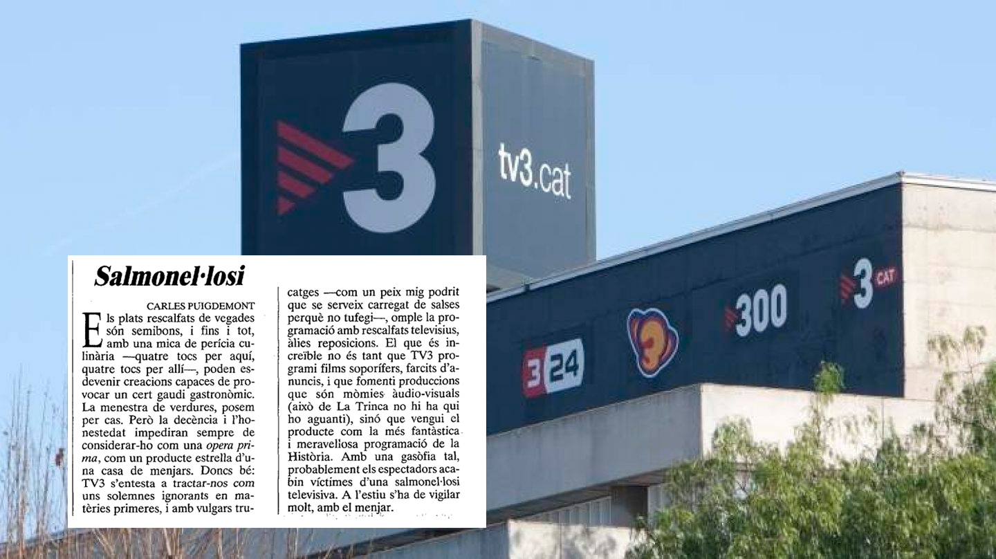 Cuando a Puigdemont le daba asco TV3: "Bazofia" que causa "salmonelosis televisiva"