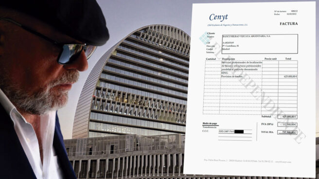 El BBVA ocultó a la CNMV el pago de 5,2 millones a Villarejo y el espionaje a Sacyr El comisario ya retirado José Manuel Villarejo y una de las facturas por servicios al BBVA.