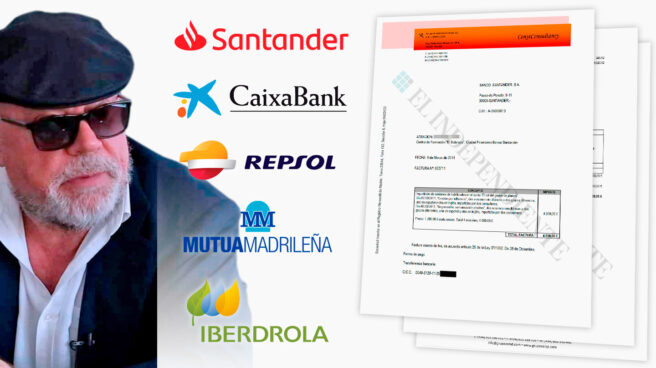 Facturas Villarejo Santander, Caixabank, Repsol, Mutua Madrileña e Iberdrola