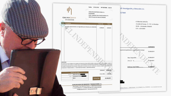 Facturas del excomisario Villarejo a Legalitas y Citibank Facturas del excomisario Villarejo a Legalitas y Citibank