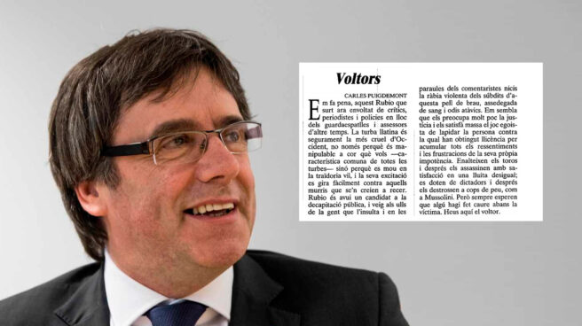 España, según Puigdemont: "Una piel de toro sedienta de sangre y de odios atávicos"