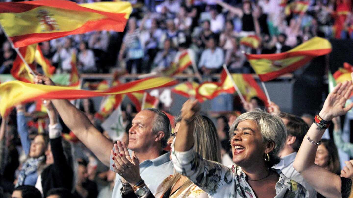 Asistentes al acto de Vox en Vistalegre, el pasado 7 de octubre en Madrid.